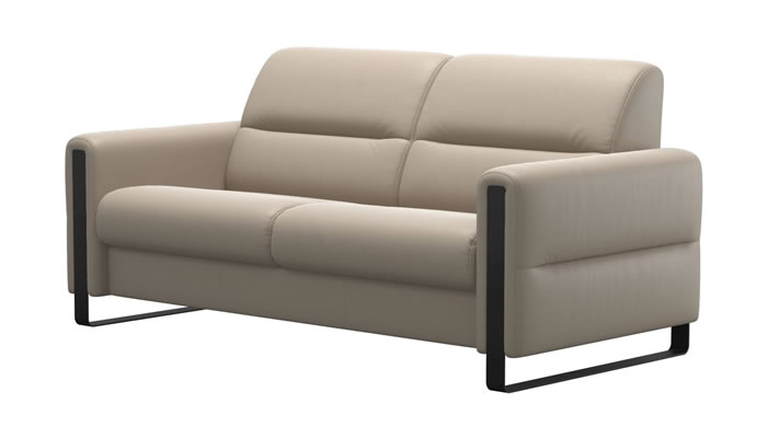 Stressless Fiona 2.5 Sofa in Paloma Mushroom Leather